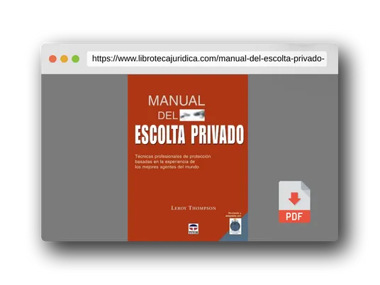 Vista previa del PDF del libro Manual Del Escolta Privado. Técnicas Profesionales de Protección (DEPORTES)