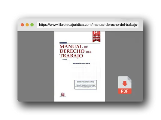 Vista previa del PDF del libro Manual de Derecho del Trabajo 5ª Edición 2015 (Manuales de Derecho del Trabajo y Seguridad Social)