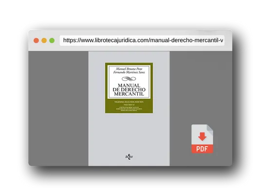 Vista previa del PDF del libro Manual de Derecho Mercantil: Vol. II. Contratos mercantiles. Derecho de los títulos-valores. Derecho Concursal