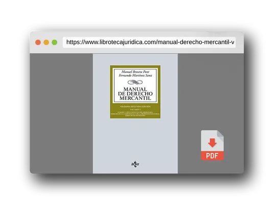 Vista previa del PDF del libro Manual de Derecho Mercantil: Vol. I. Introducción y estatuto del empresario. Derecho de la competencia y de la propiedad industrial. Derecho de sociedades