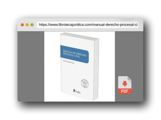 Vista previa del PDF del libro Manual de Derecho procesal civil (SIN COLECCION)