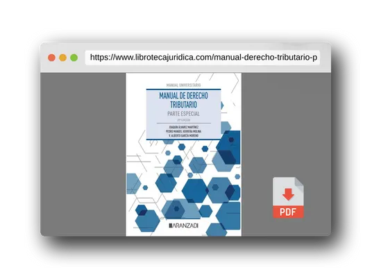Vista previa del PDF del libro Manual de Derecho Tributario. Parte Especial (Manuales)
