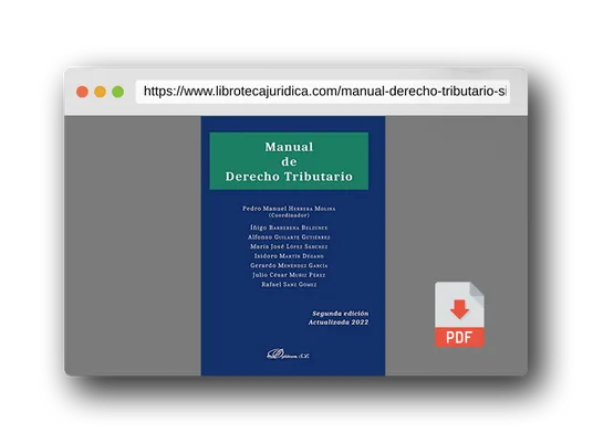 Vista previa del PDF del libro Manual de Derecho Tributario (SIN COLECCION)