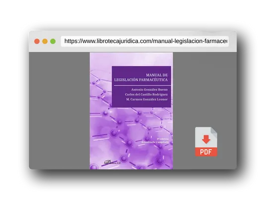 Vista previa del PDF del libro Manual de legislación farmacéutica (SIN COLECCION)