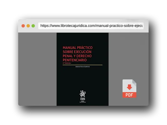 Vista previa del PDF del libro Manual práctico sobre ejecución penal y Derecho Penitenciario 2ª Edición: 1 (Esfera)