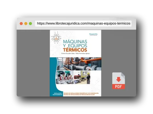 Vista previa del PDF del libro Máquinas y equipos térmicos 3.ª edición 2025 (Instalación y Mantenimiento)