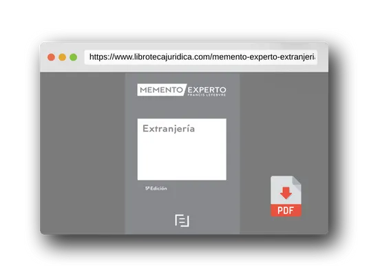 Vista previa del PDF del libro Memento Experto Extranjería (5ª EDICIÓN)