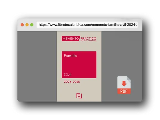 Vista previa del PDF del libro Memento Familia (Civil) 2024-2025 (MANUALES)