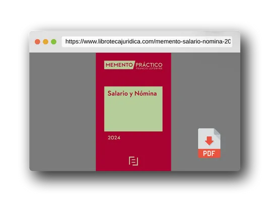 Vista previa del PDF del libro Memento Salario y Nómina 2024 (MANUALES)