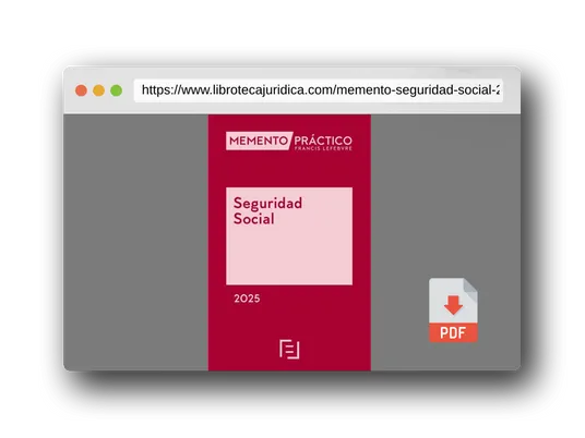 Vista previa del PDF del libro Memento Seguridad Social 2025 (MANUALES)