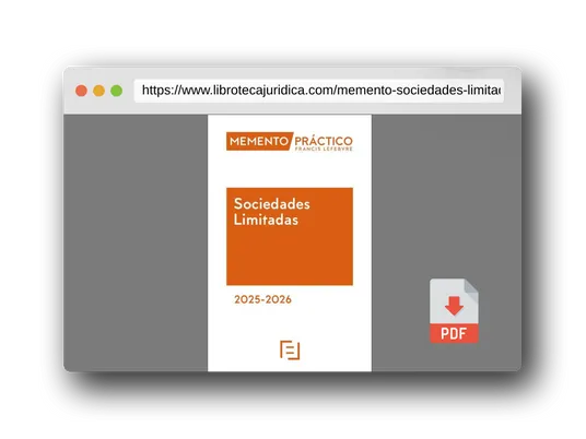 Vista previa del PDF del libro Memento Sociedades Limitadas 2025-2026 (MANUALES)