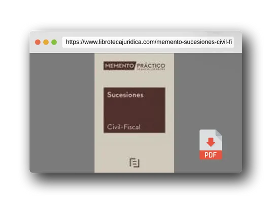 Vista previa del PDF del libro Memento Sucesiones (Civil-Fiscal) 2024 (MANUALES)