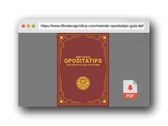 Vista previa del PDF del libro Método OPOSITATIPS: Guía definitiva para opositores