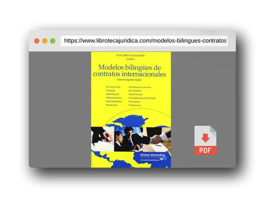 Vista previa del PDF del libro Modelos Bilingues De Contratos In (ECONOMIA)
