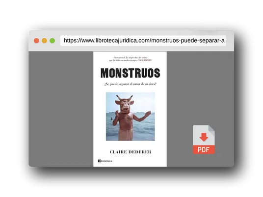 Vista previa del PDF del libro Monstruos: ¿Se puede separar el autor de su obra? (PENINSULA)