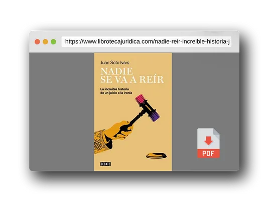 Vista previa del PDF del libro Nadie se va a reír: La increíble historia de un juicio a la ironía (Sociedad)