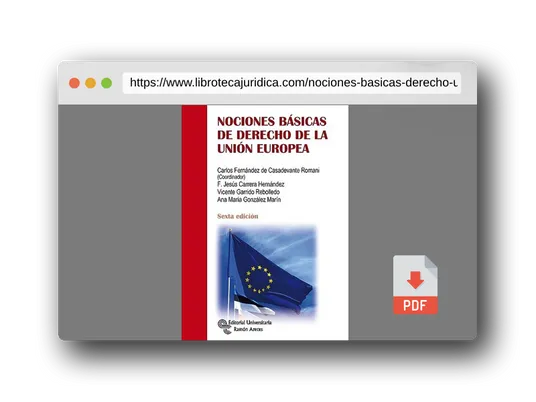 Vista previa del PDF del libro Nociones básicas de derecho de la Unión Europea (Manuales)