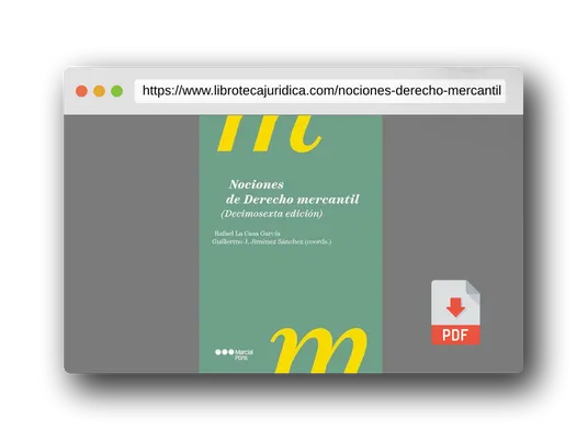 Vista previa del PDF del libro Nociones de Derecho mercantil 16.ª ed. (Manuales universitarios)