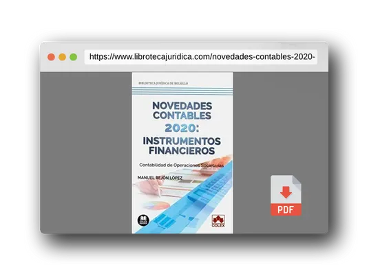 Vista previa del PDF del libro Novedades contables 2020: instrumentos financieros: Contabilidad de operaciones societarias: 1 (Bolsillo)