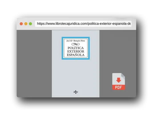 Vista previa del PDF del libro Política exterior española (Derecho - Biblioteca Universitaria de Editorial Tecnos)