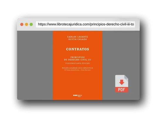 Vista previa del PDF del libro Principios de Derecho civil T. III: Tomo III: Contratos 24ª ED. (Manuales Universitarios)