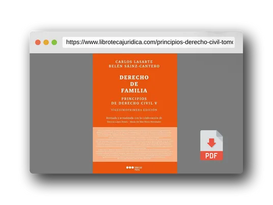 Vista previa del PDF del libro Principios de Derecho civil T.V: Tomo V: Derecho de familia 21ª ed. (Manuales Universitarios)