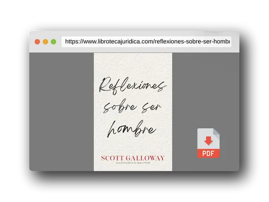 Vista previa del PDF del libro Reflexiones sobre ser hombre, Spanish-language edition of Notes on Being a Man