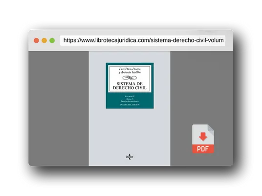 Vista previa del PDF del libro Sistema de Derecho Civil: Volumen IV (Tomo 2) Derecho de sucesiones (Derecho - Biblioteca Universitaria de Editorial Tecnos)
