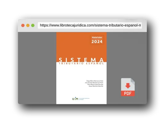 Vista previa del PDF del libro Sistema Tributario Español. Materiales 2024