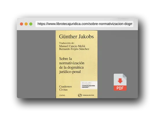 Vista previa del PDF del libro Sobre la Normativización de la Dogmática Jurídico-Penal (Cuadernos)