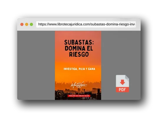 Vista previa del PDF del libro SUBASTAS: domina el riesgo: Investiga, puja y gana