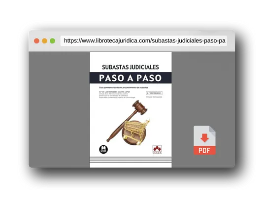 Vista previa del PDF del libro Subastas judiciales. Paso a paso: Guía pormenorizada del procedimiento de subastas: 1