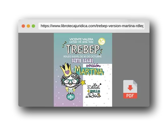 Vista previa del PDF del libro TREBEP versión Martina: RDLEG 5/2015, DE 30 DE OCTUBRE. TEXTO LEGAL (Derecho - Práctica Jurídica)