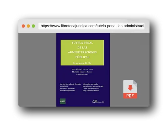 Vista previa del PDF del libro Tutela Penal de las Administraciones Públicas (SIN COLECCION)