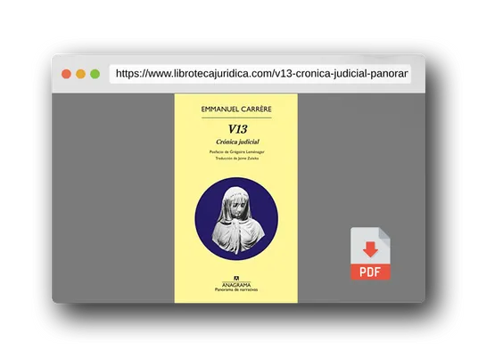 Vista previa del PDF del libro V13: Crónica judicial (Panorama de narrativas)