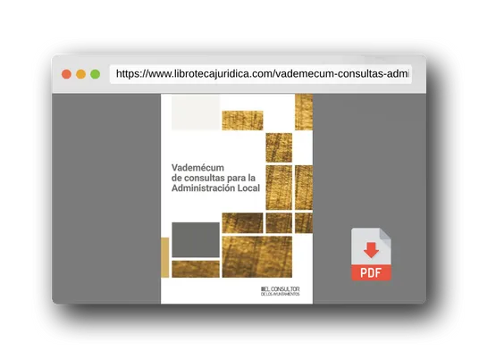 Vista previa del PDF del libro Vademécum de consultas para la Administración Local (SIN COLECCION)