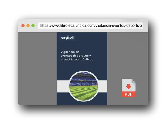 Vista previa del PDF del libro Vigilancia en eventos deportivos y espectáculos públicos (Security)