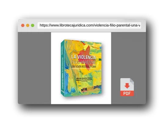 Vista previa del PDF del libro La violencia filio-parental: una visión interdisciplinar (BOSCH)