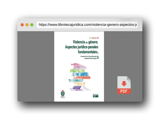 Vista previa del PDF del libro Violencia de género. Aspectos jurídico-penales fundamentales (SIN COLECCION)