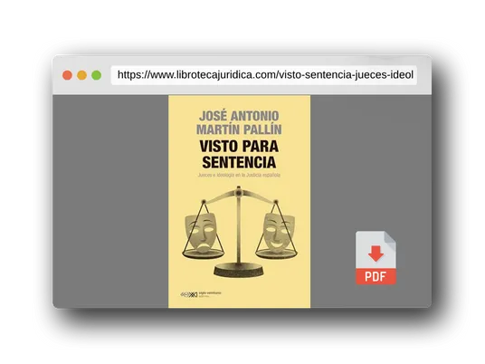 Vista previa del PDF del libro Visto para sentencia: JUECES E IDEOLOGÍA EN LA JUSTICIA ESPAÑOLA: 1 (SINGULAR)