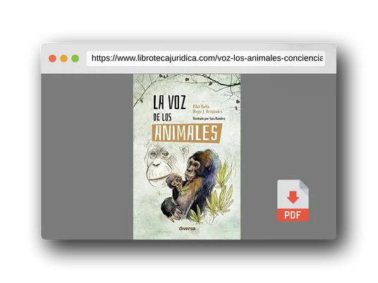 Vista previa del PDF del libro La Voz De Los Animales: 4 (Conciencia)