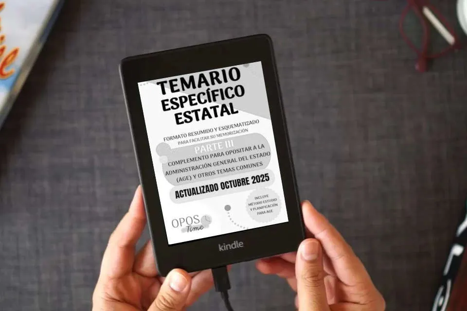 Lea en línea OPOSTIME. COMPLEMENTO OPOSICIONES DE LOCAL A ADMINISTRACIÓN GENERAL DEL ESTADO Y OTROS TEMAS COMUNES PARA (PARTE III): Formato resumido y ... su memorización. (PREPARACIÓN OPOSICIONES) como un eBook Kindle